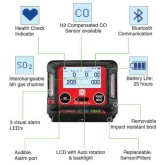 RKI Instruments 72- PAC-C GX-3R Pro 5 Gas Monitor LEL/O2/H2S & CO/NO2 0-20 ppm with 100-240 VAC Charger